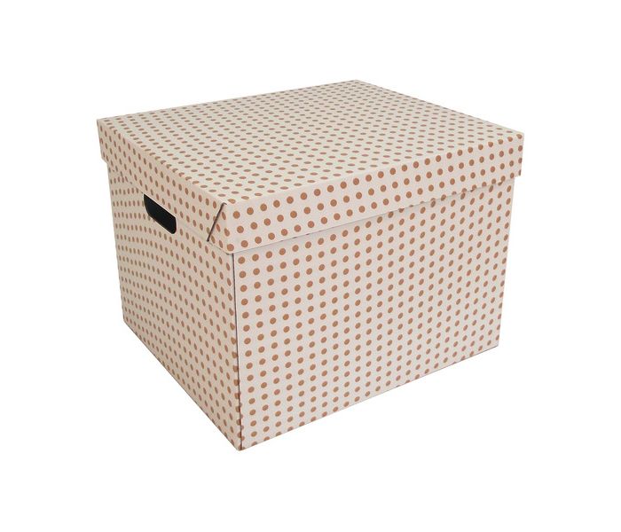 Spotty Archive Box, 376 x 327 x 290, pack of 2