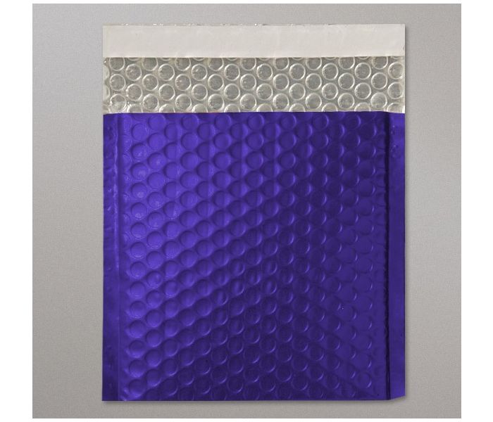 Metallic Matt Foil Bubble Bag - Dark Blue - 250mm x 180mm - DVD, 10 per pack