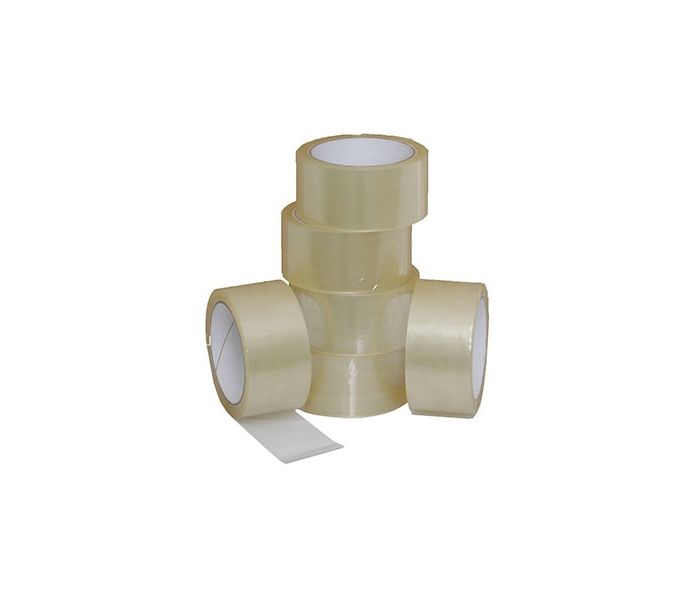 Standard Packaging Tape - 50 x 66M, Clear, 6 rolls