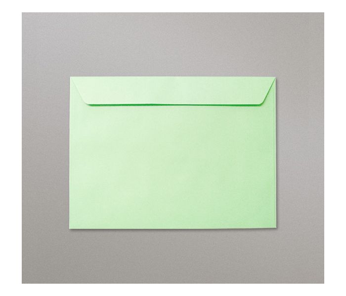 Green Envelopes - Peel & Seal Closure, 10 Pack