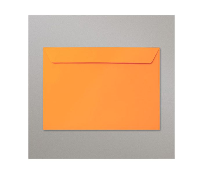 Orange Envelopes - Peel & Seal Closure, 10 Pack