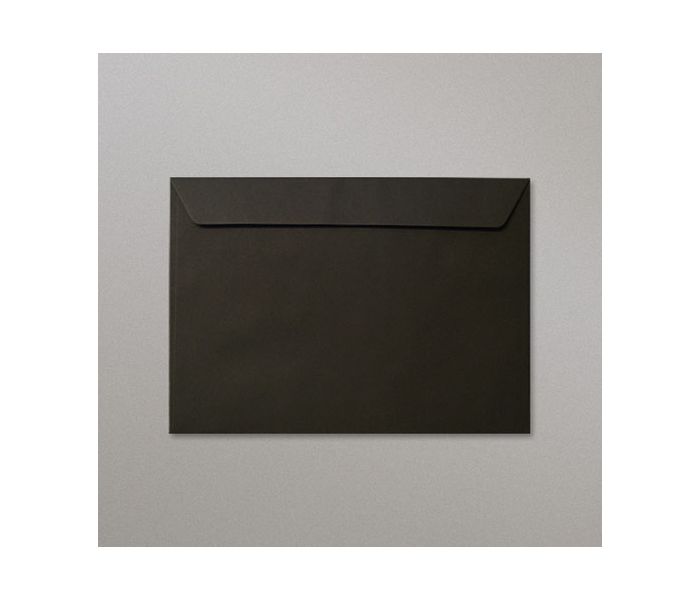Black Envelopes - Peel & Seal Closure, 10 Pack