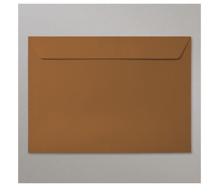 Dark Brown Envelopes - Peel & Seal Closure, 10 Pack