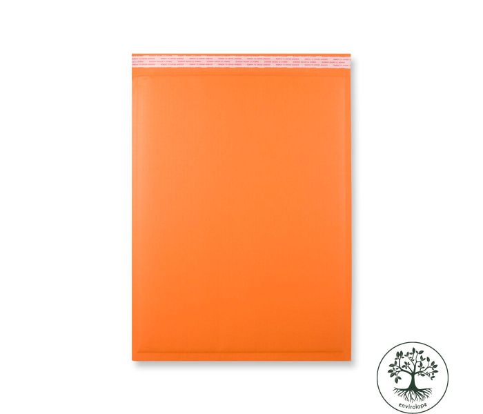 Orange Corrugated Bag - 265 x 180mm - boxed in 100's