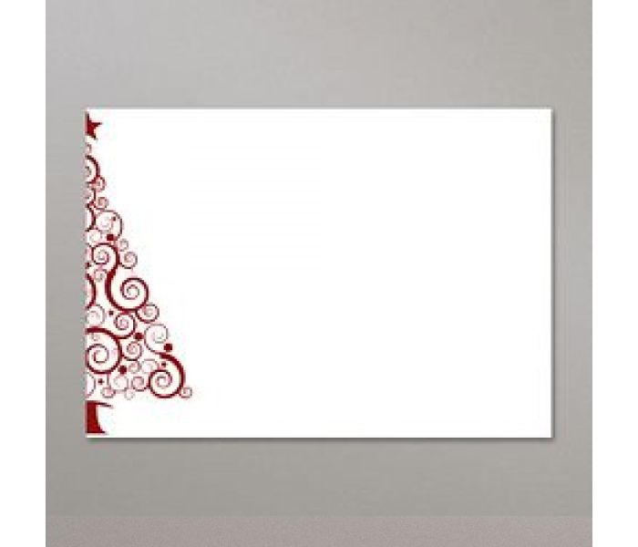 Half Christmas Tree Red/White Envelopes 