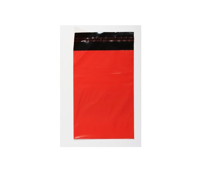 Coloured Mailing Sacks 425 x 600 + 40mm, Red, pk of 500