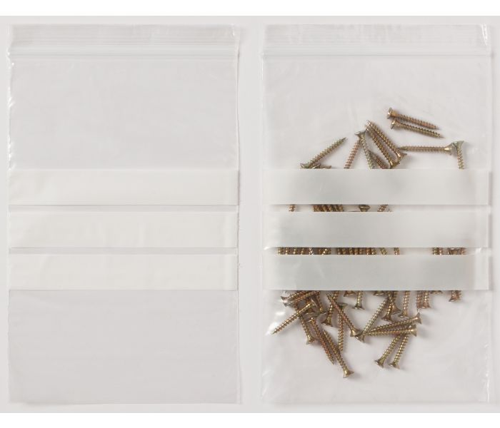 Grip Seal Bags 152 x 229 (6" x 9") Plain, 1,000 per box