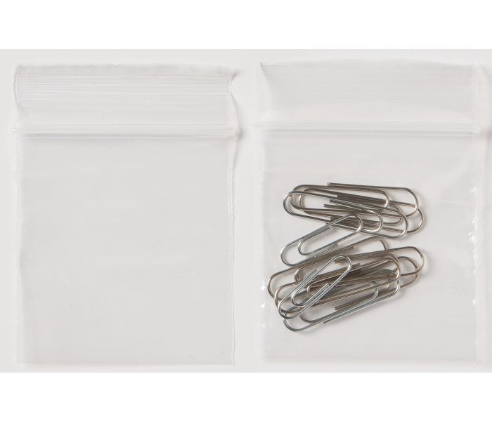 Grip Seal Bags 57 x 57mm, (2.5" x 2.5")  Plain, 1,000 per box