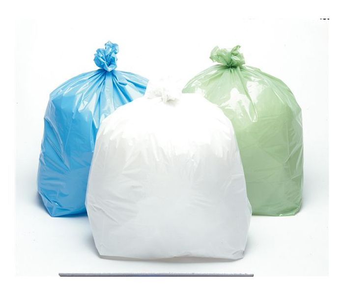 Refuse Sacks 735 x 860mm, White, 100 ltr, 50 Micron, box of 200