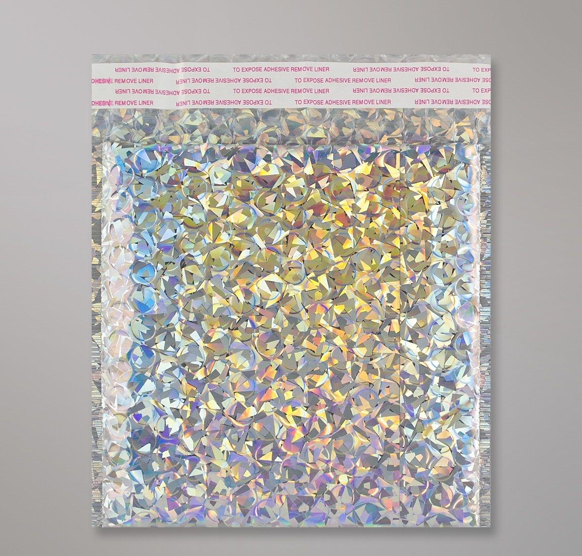 silver holographic bubble bags