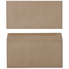 DL Manilla Envelopes 110mm x 220mm, Plain, 1,000 per box