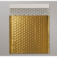 Metallic Matt Foil Bubble Bag - Gold - 250mm x 180mm - DVD, 10 per pack
