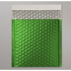 Metallic Matt Foil Bubble Bag - Green - 165mm x 165mm - CD, 10 per pack