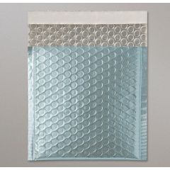 Metallic Matt Foil Bubble Bag - Ice Blue - 145mm x 90mm, 10 per pack