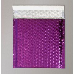 Metallic Gloss Foil Bubble Bag - Purple - 450mm x 320mm - A3, 10 per pack