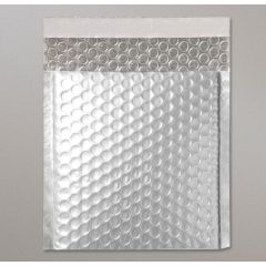 Metallic Matt Foil Bubble Bag - Silver - 165mm x 165mm - CD, 10 per pack