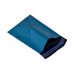 Metallic Blue Mailing Bags