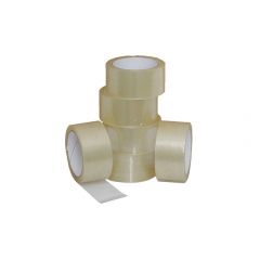 Standard Packaging Tape - 50 x 66M, Clear, 6 rolls