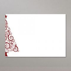 Half Christmas Tree Red/White Envelopes 