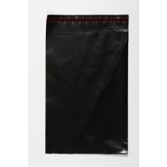 Coloured Mailing Sacks 425 x 600 + 40mm, Black, pk of 500