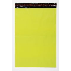 Coloured Mailing Sacks 425 x 600 + 40mm, Yellow, pk of 500