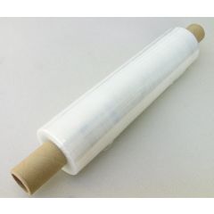 Stretch Wrap 400mm x 250M, 20 micron, Clear, Ext Core, pk of 6 rolls
