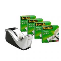 Scotch Wave Dispenser with 4 rolls of tape