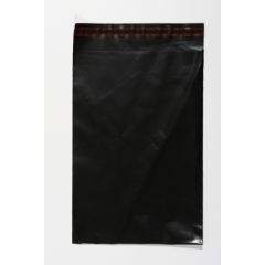 Coloured Mailing Sacks 160 x 240 + 40mm - Black, pk of 1000